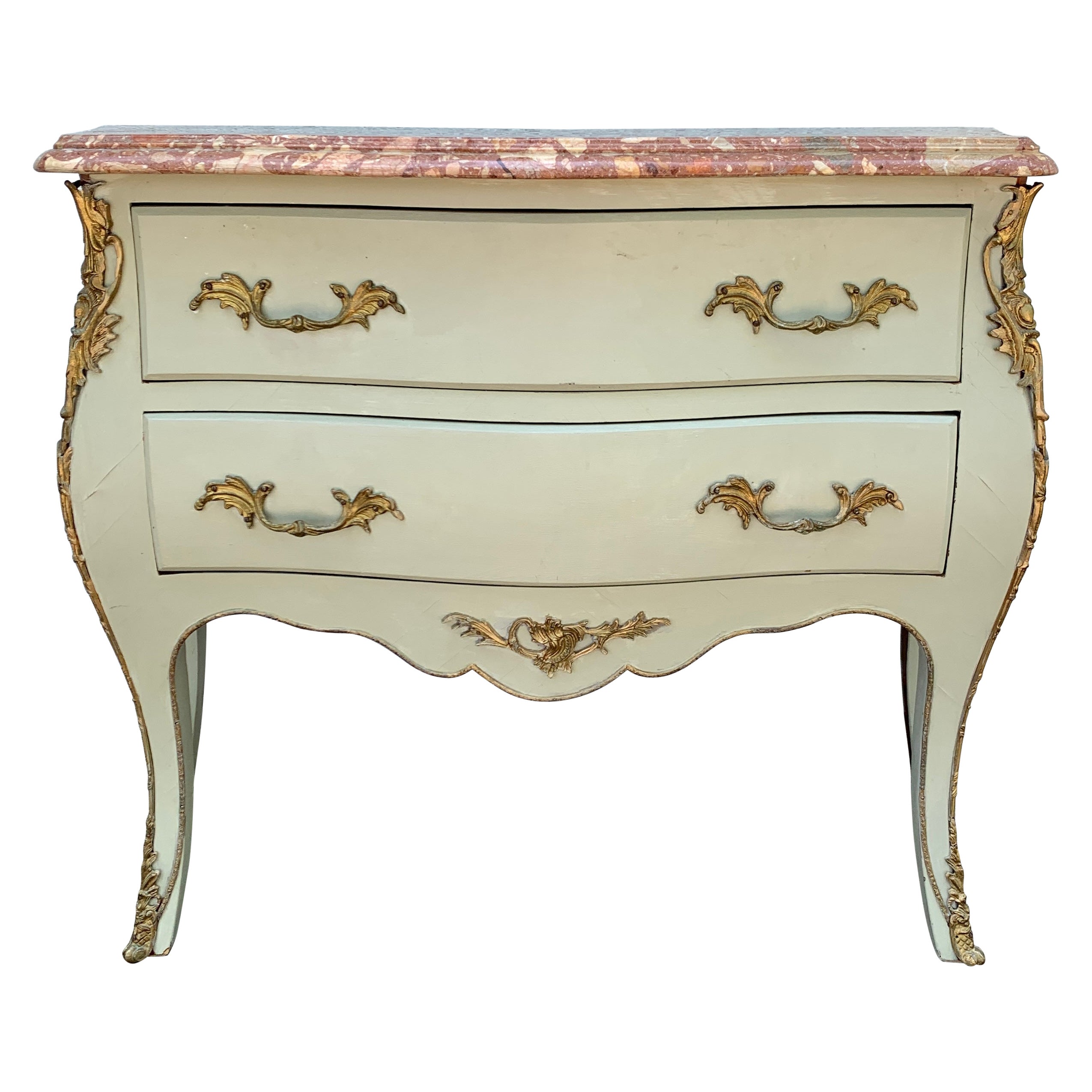 Antique MarbleTop Louis XV Style Bombay Chest, Made in Spain at 1stDibs bombay chest with