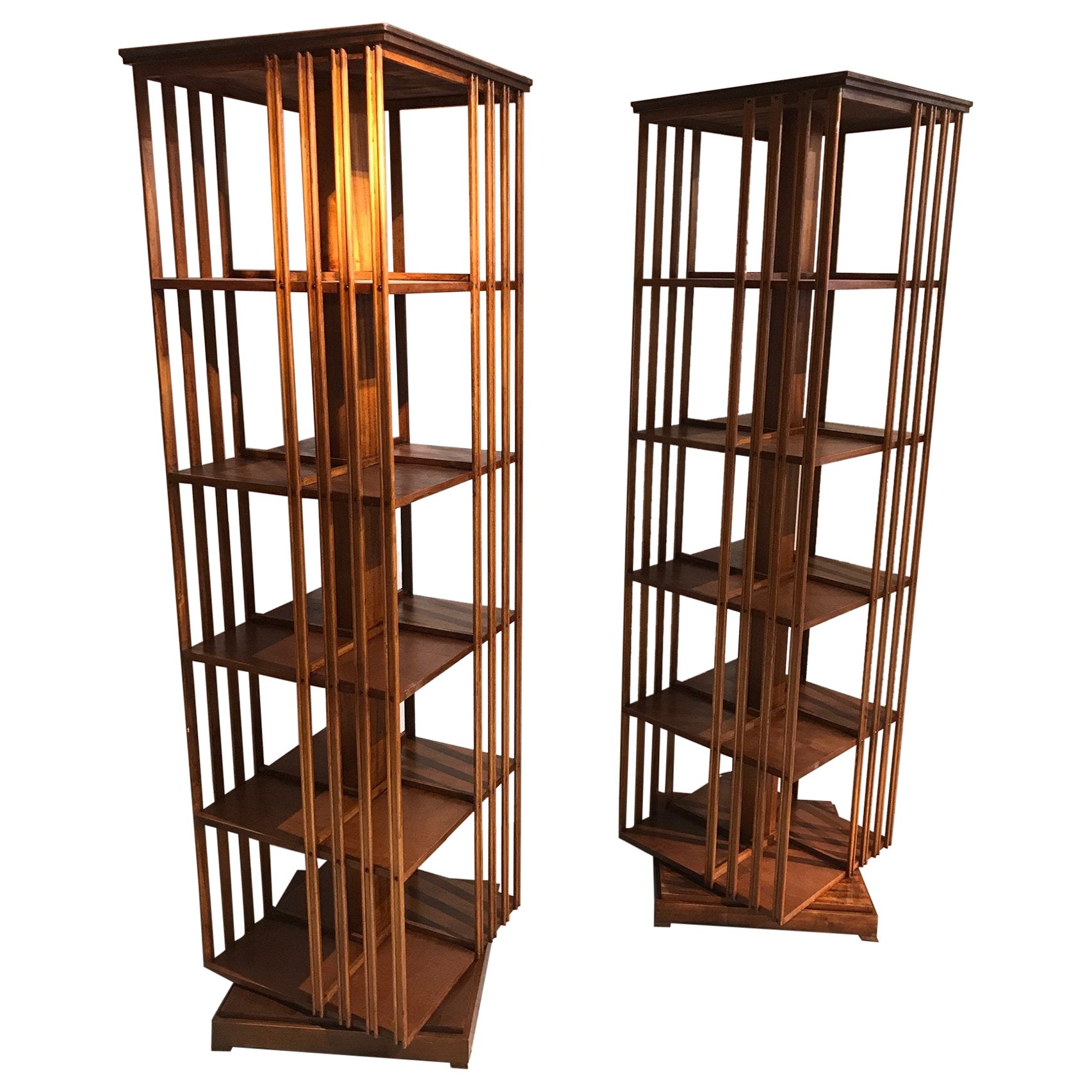 Pair of Paul Evens Cityscape Bookshelves at 1stDibs