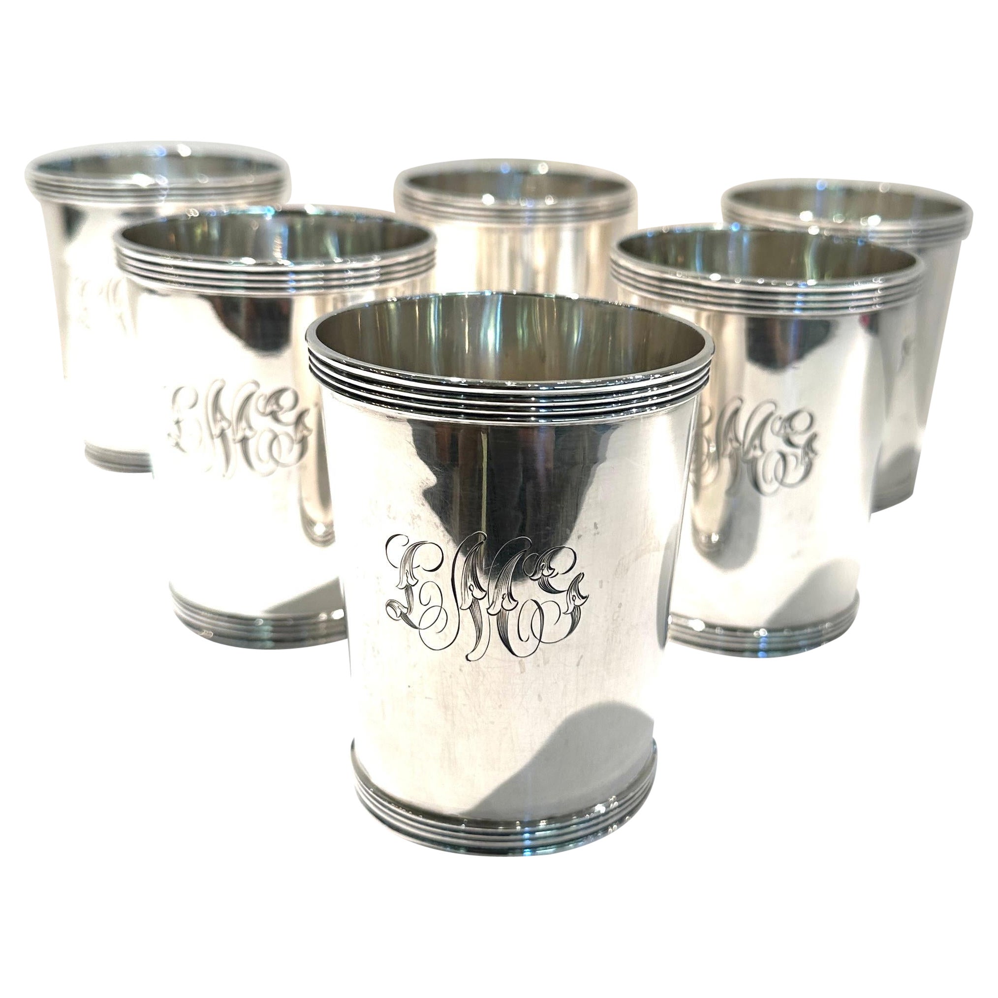 Pair of Vintage Sterling Silver Mint Julep Cups at 1stDibs antique