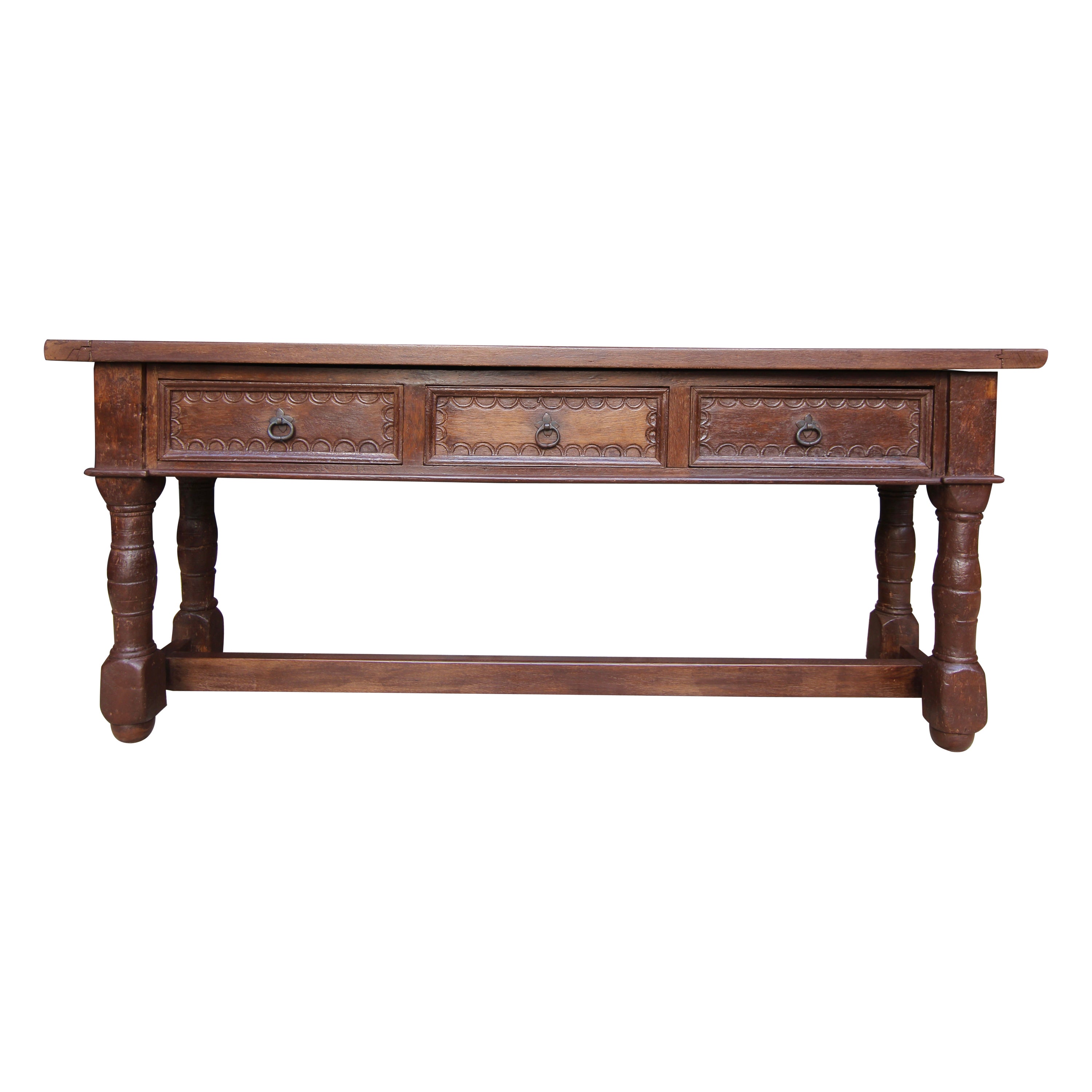 Vintage Rustic Console Table For Sale at 1stDibs