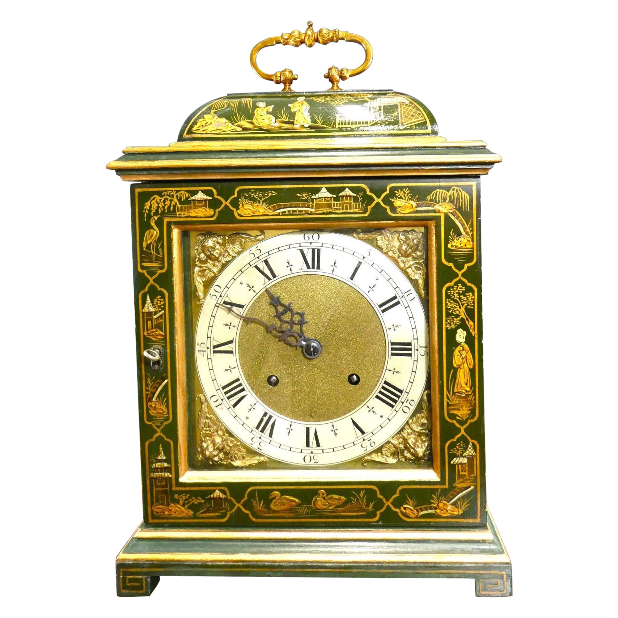 Antique Edwardian Quality Porcelain Mantel Clock For Sale at 1stDibs