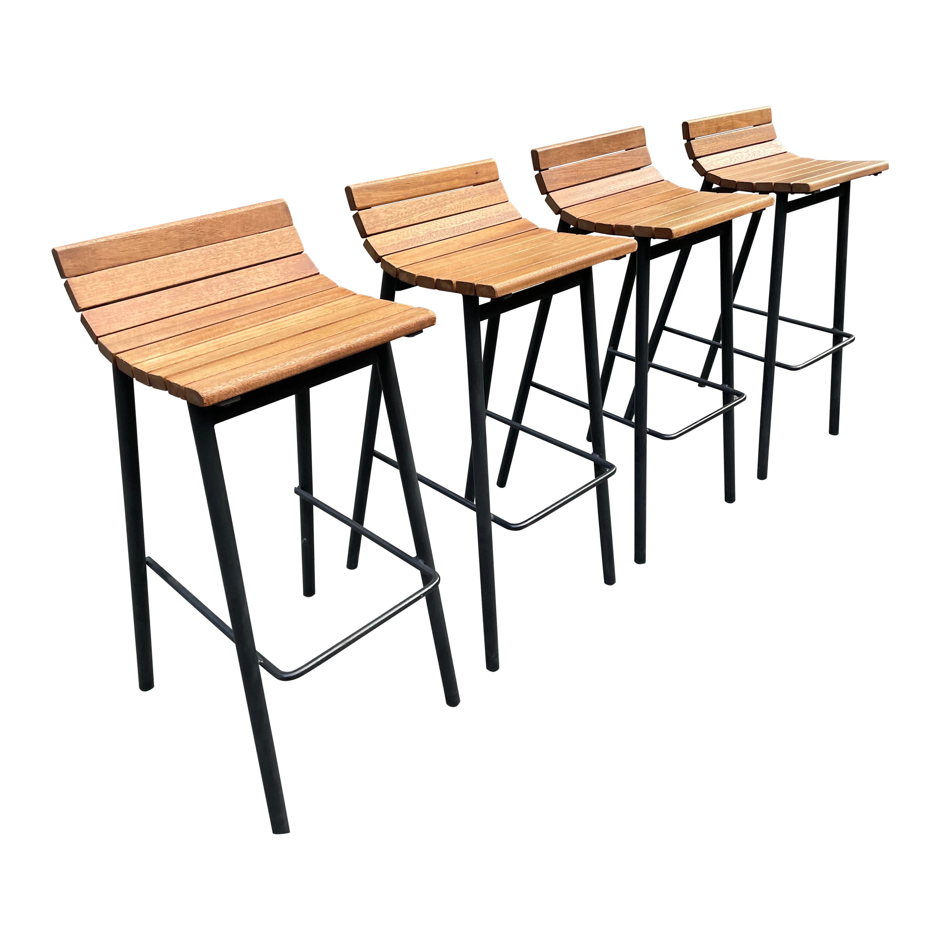 Vista of California 50s Bar Stools Set of 4 For Sale at 1stDibs