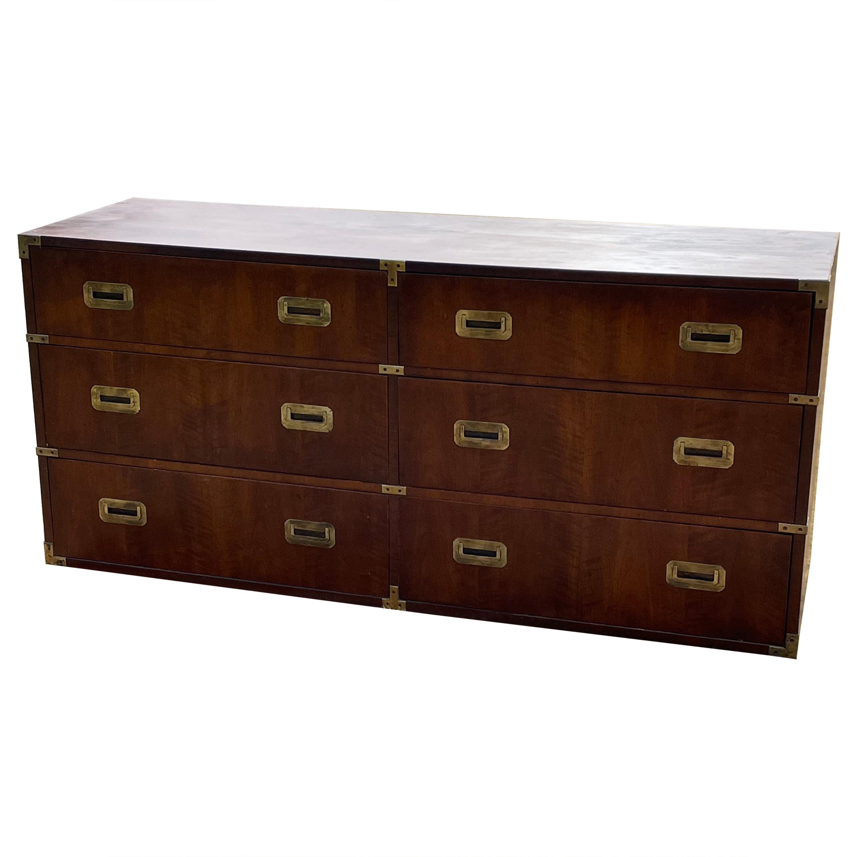 HENREDON Asian Japanese Tansu Campaign Style Dresser at 1stDibs