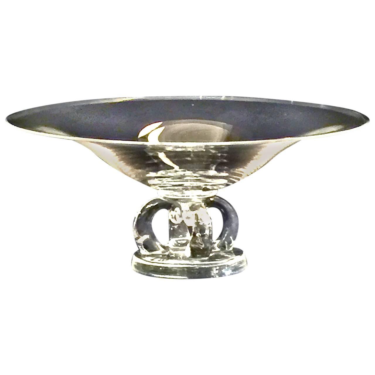 Steuben Footed Medium Pedestal Bowl at 1stdibs
