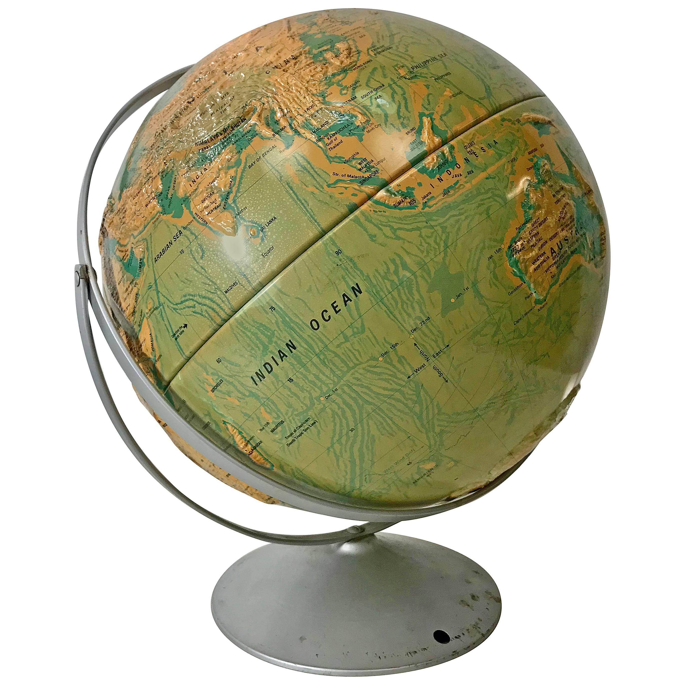 French Art Deco/Art Modern World Globe Bar, circa 1950s at 1stDibs modern globe bar