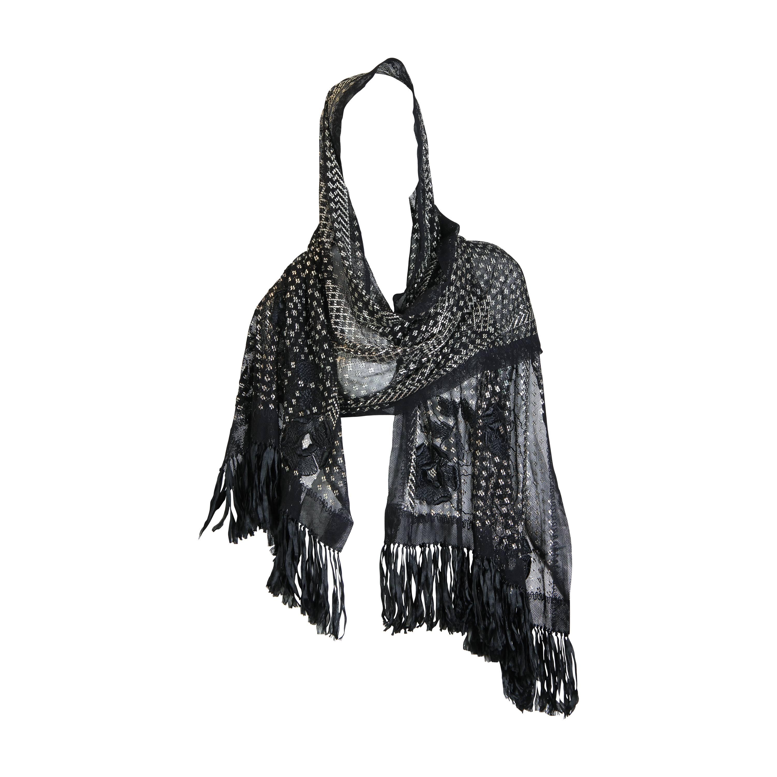 Silver Shawls 11 For Sale on 1stDibs silver colour shawl