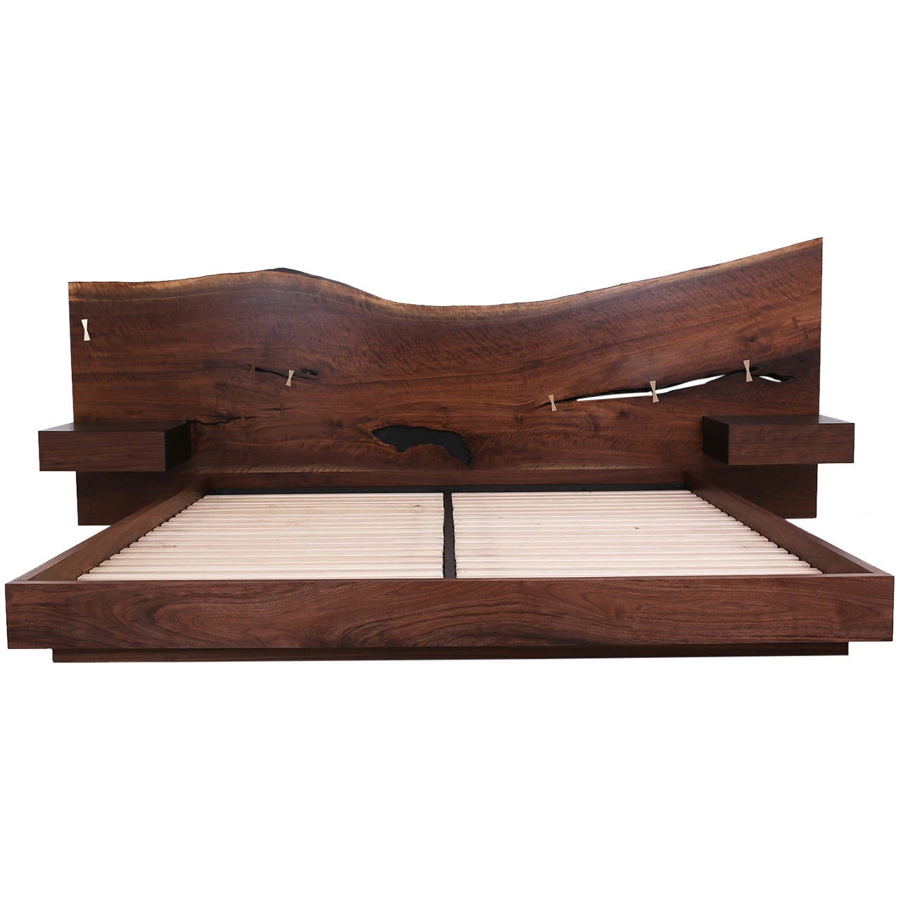 St. Pierre Bed by Uhuru Design, slab headboard For Sale at St. Pierre Bed by Uhuru Design, slab headboard For Sale at