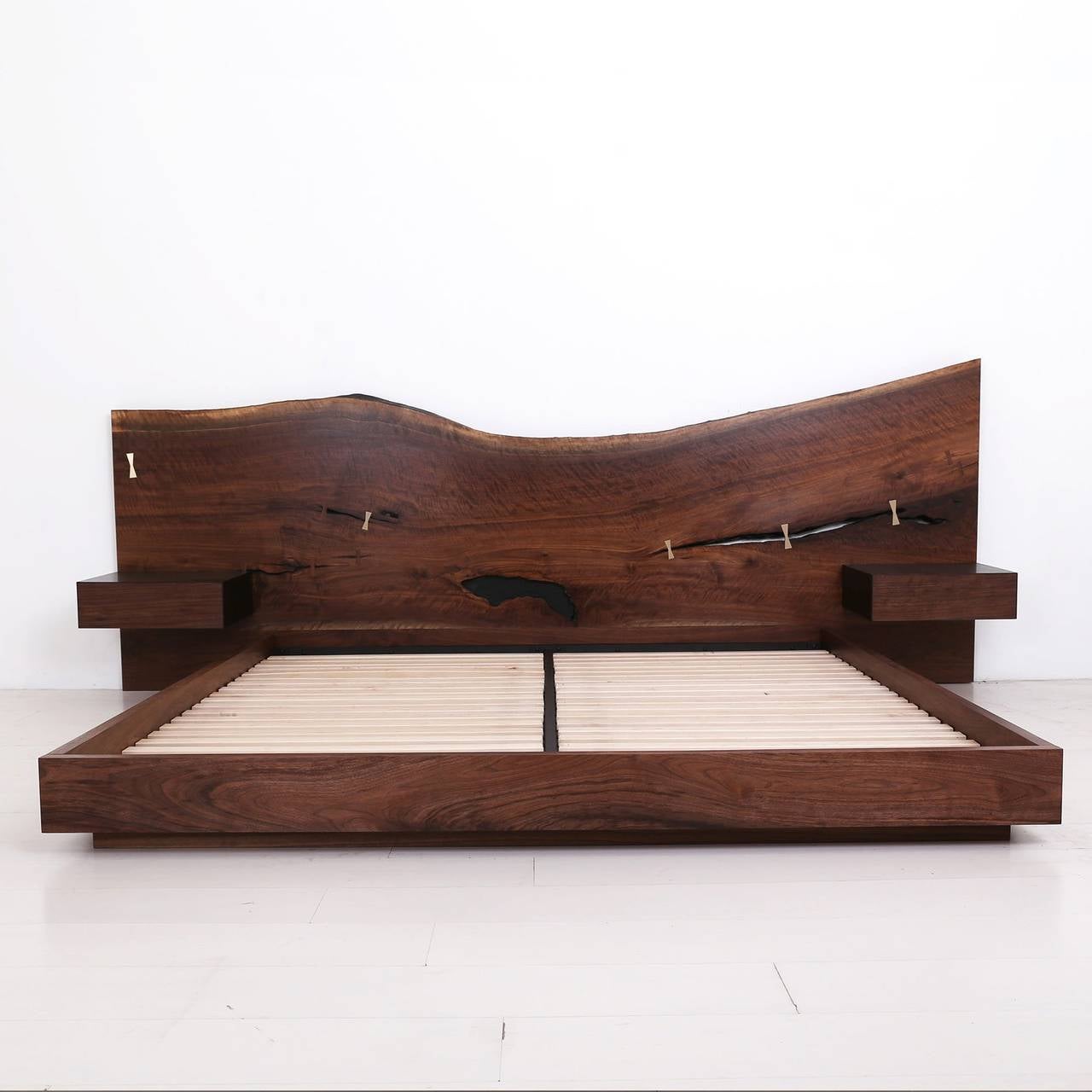 St. Pierre Bed by Uhuru Design, slab headboard For Sale at St. Pierre Bed by Uhuru Design, slab headboard For Sale at