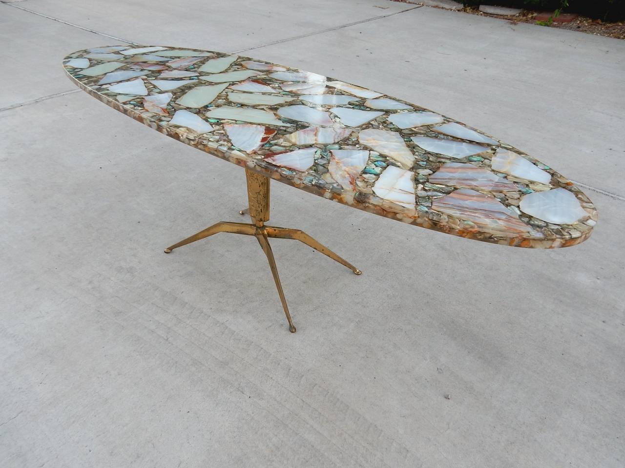Check out our abalone inlay side table selection for the very best in unique or custom, handmade pieces from our shops. Arturo Pani Attributed Onyx Abalone And Brass Coffee Table 1950s Mexico At 1stdibs