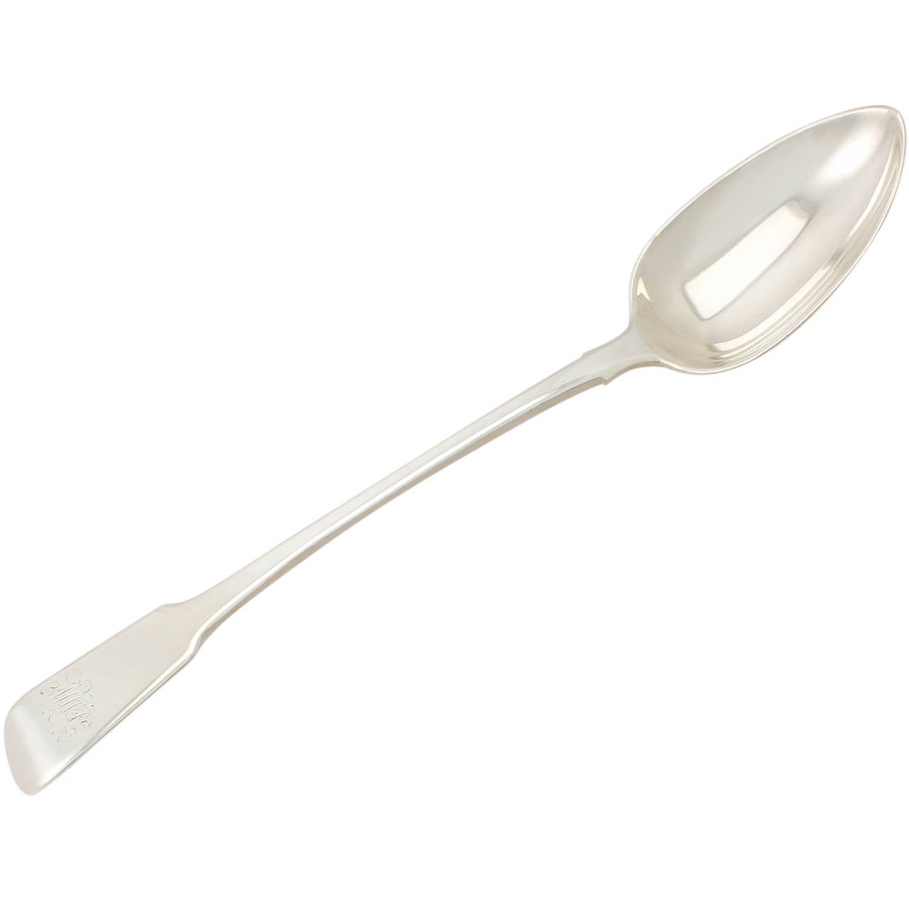 Antique Sterling Silver Fiddle Pattern Gravy Spoon For Sale at 1stdibs