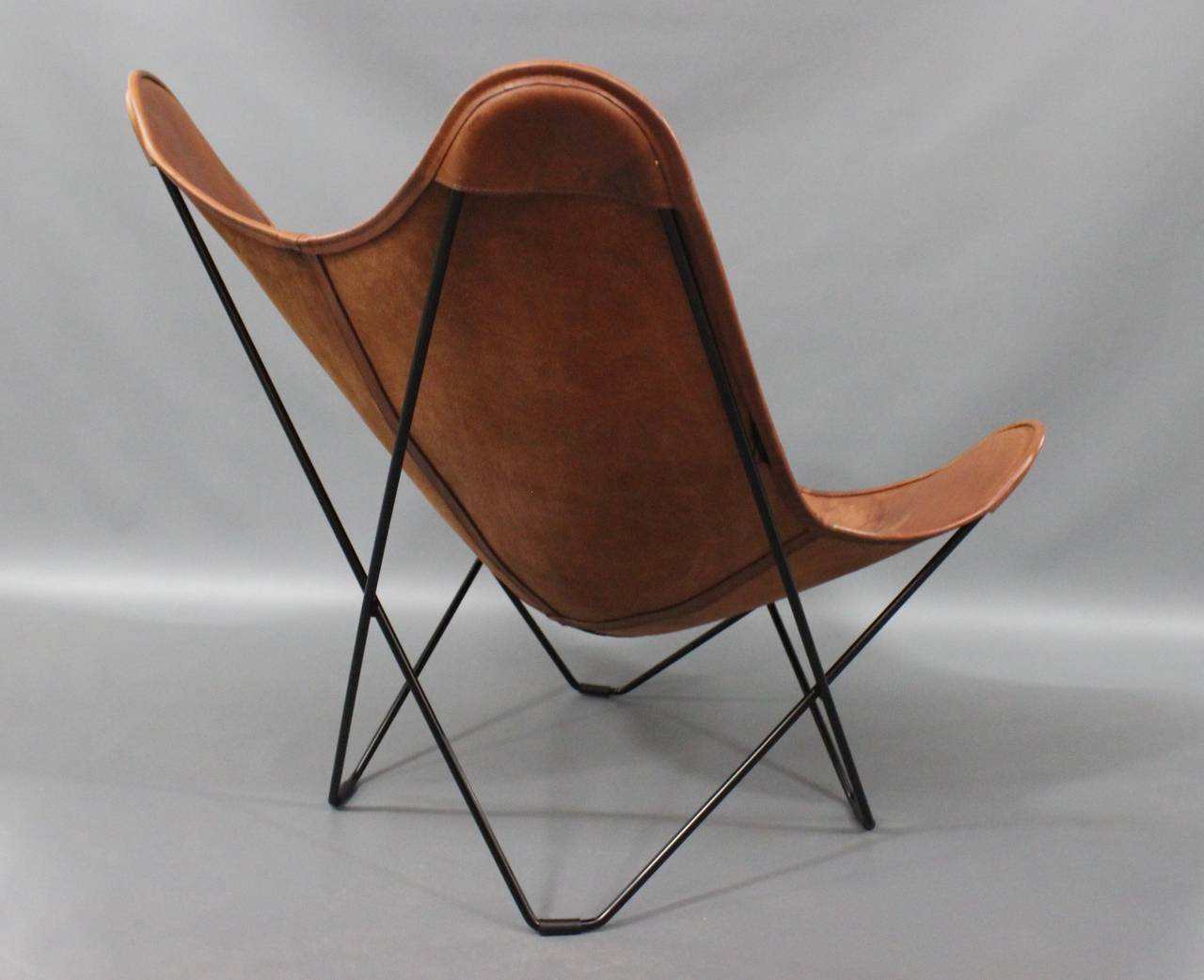 Leather "Butterfly" Chair Designed by FerrariHardoy, 1938 at
