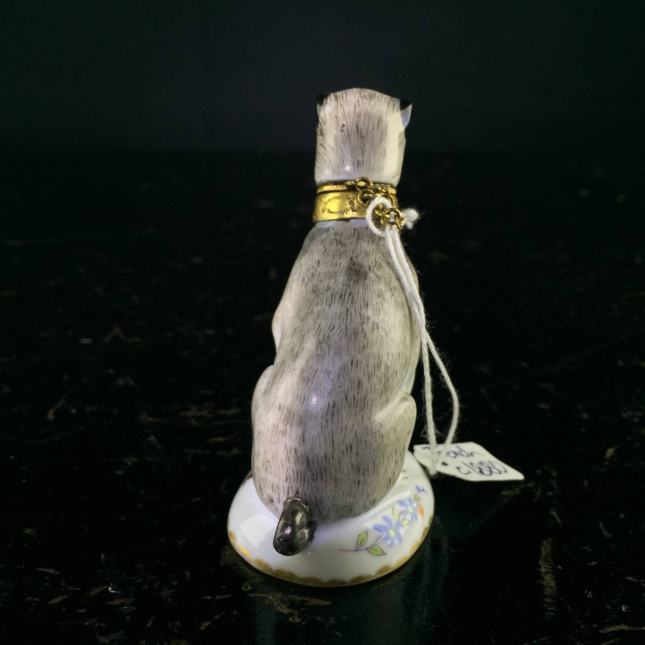 French porcelain pug dog perfume bottle, probably Samson, c. 1880 at