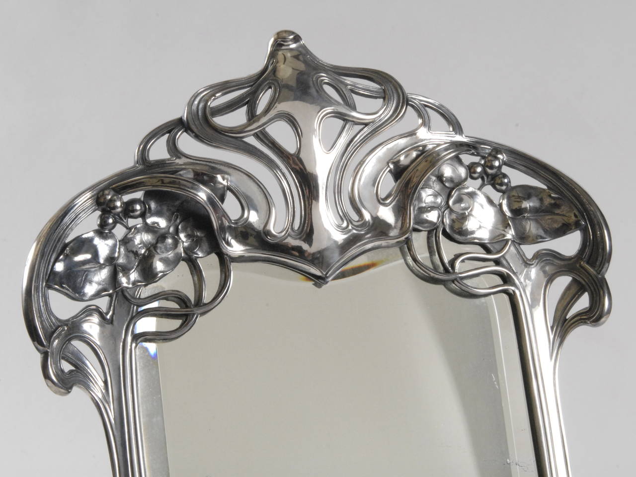 Art Nouveau WMF Silver Plated Toilet Mirror, circa 1906 at 1stDibs