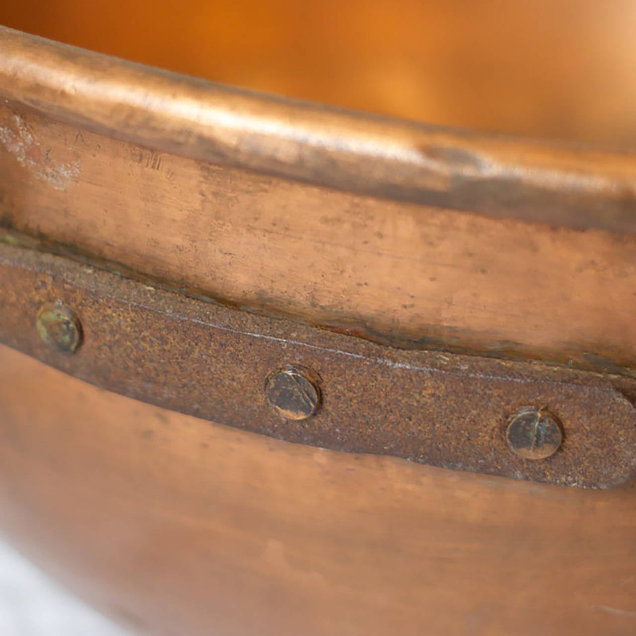 Large 19th Century Copper Candy Pot For Sale at 1stdibs
