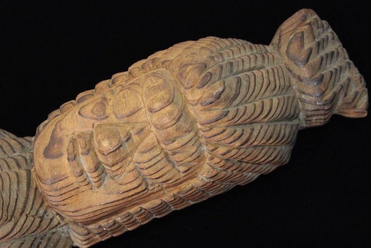 Japanese Unusual Artisan Enku Style Wood Carving of the Buddha, Showa Period at 1stDibs