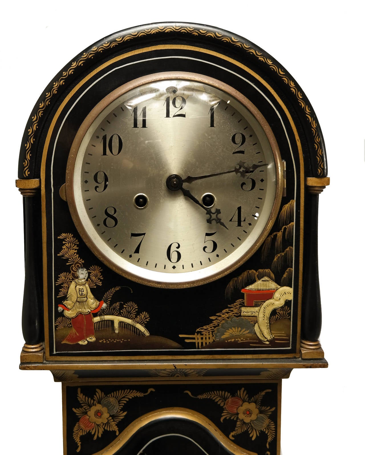 Exceptional Chinoiserie Grandmother Clock at 1stDibs
