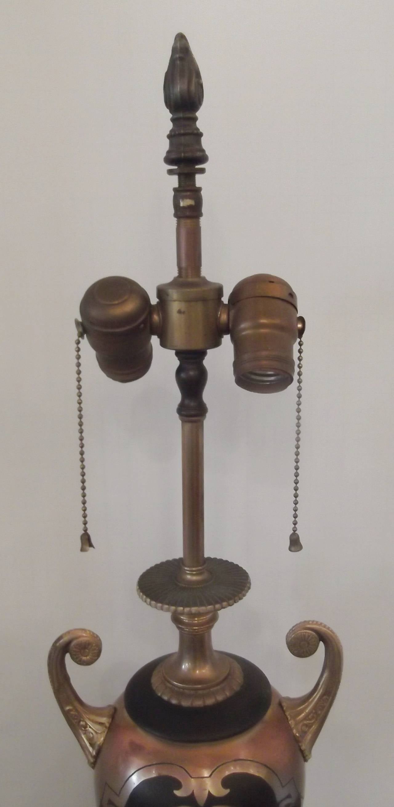 Antique Urn Table Lamp with Onyx Base For Sale at 1stDibs antique urn