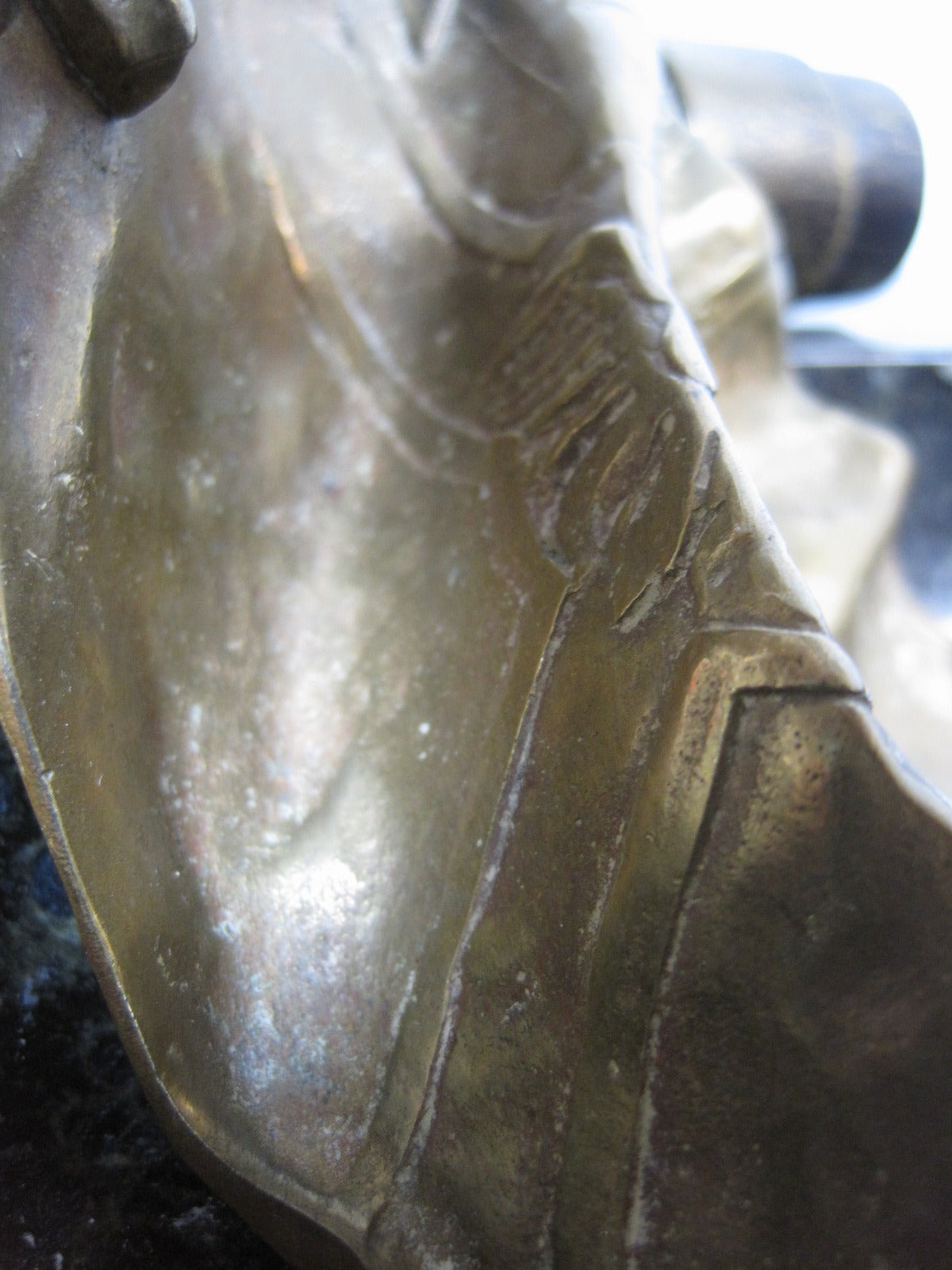 German Bronze Sculpture and Granite Naval Military Ashtray at 1stdibs