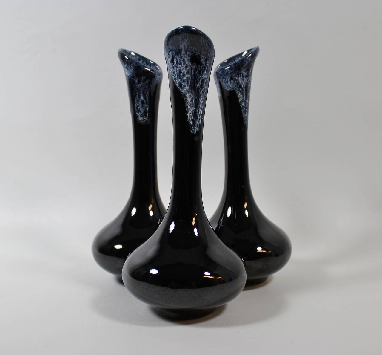Midcentury Van Briggle Art Pottery Triple Bud Vase at 1stDibs van