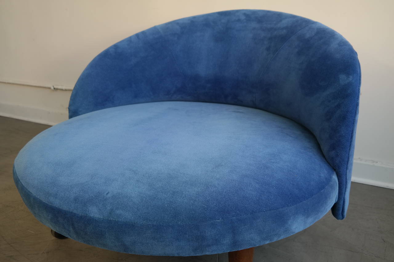 Round Tub Chair by Adrian Pearsall at 1stDibs