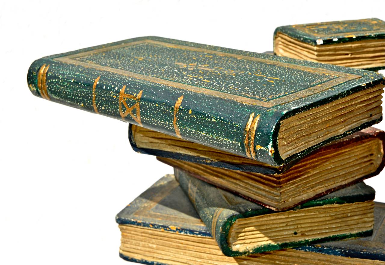 Faux Book Stack Cocktail Table For Sale at 1stDibs