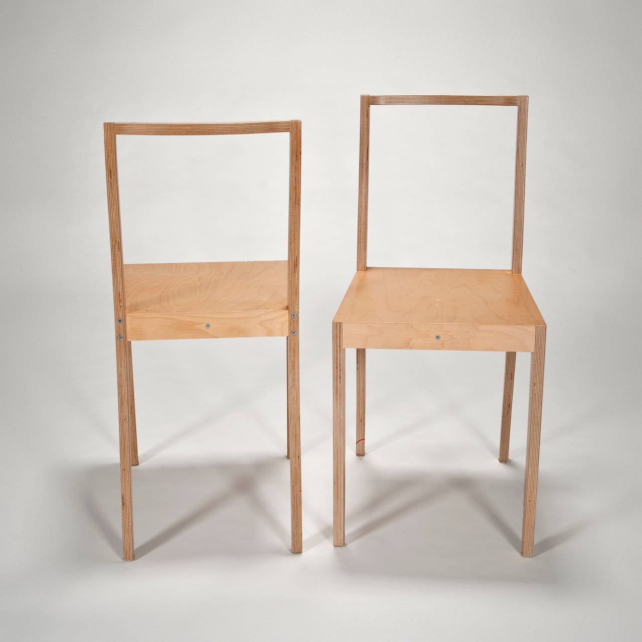 PlyChair Open Back Pair of Chairs by Jasper Morrison for Vitra at