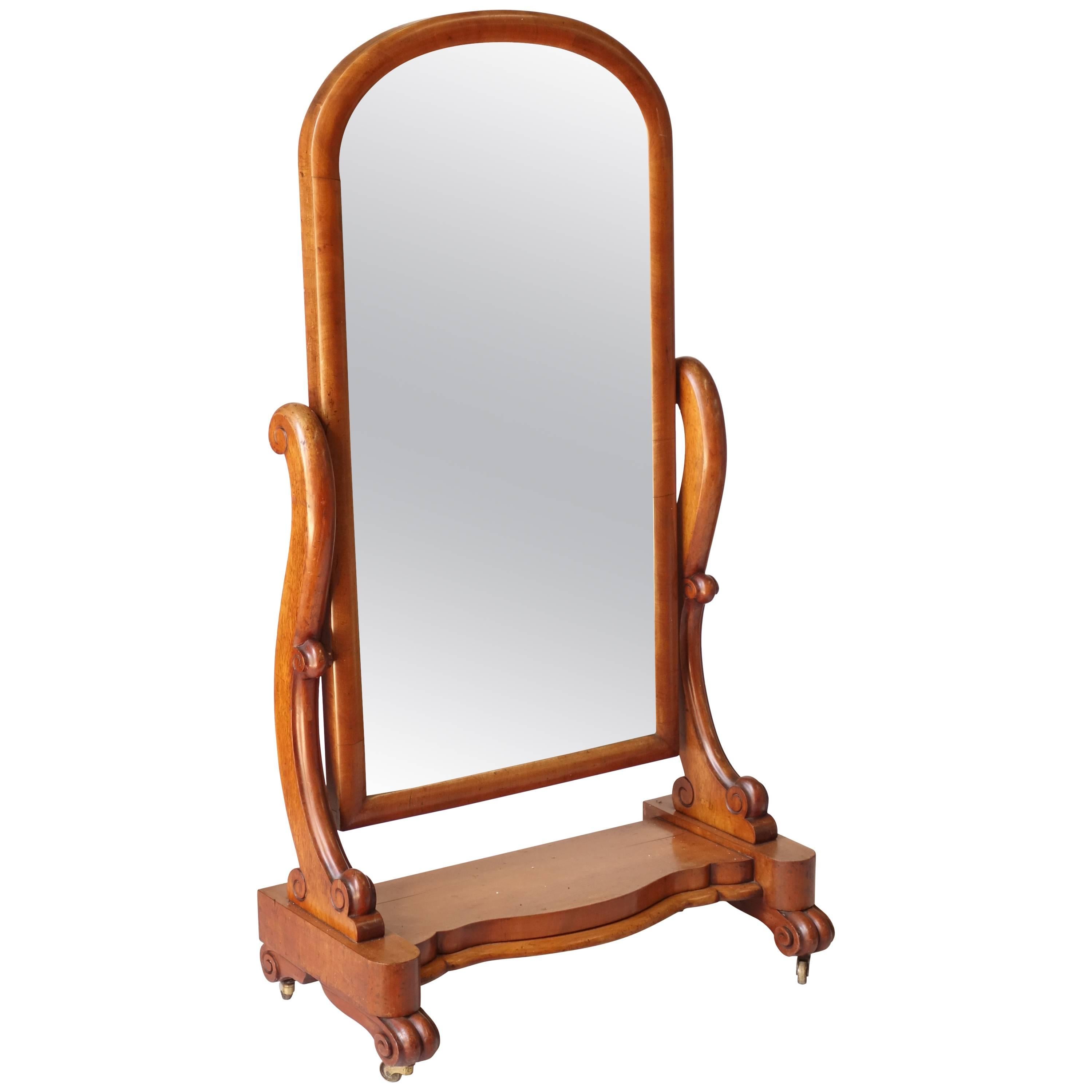 Victorian Floor Standing Mirror For Sale at 1stDibs victorian floor