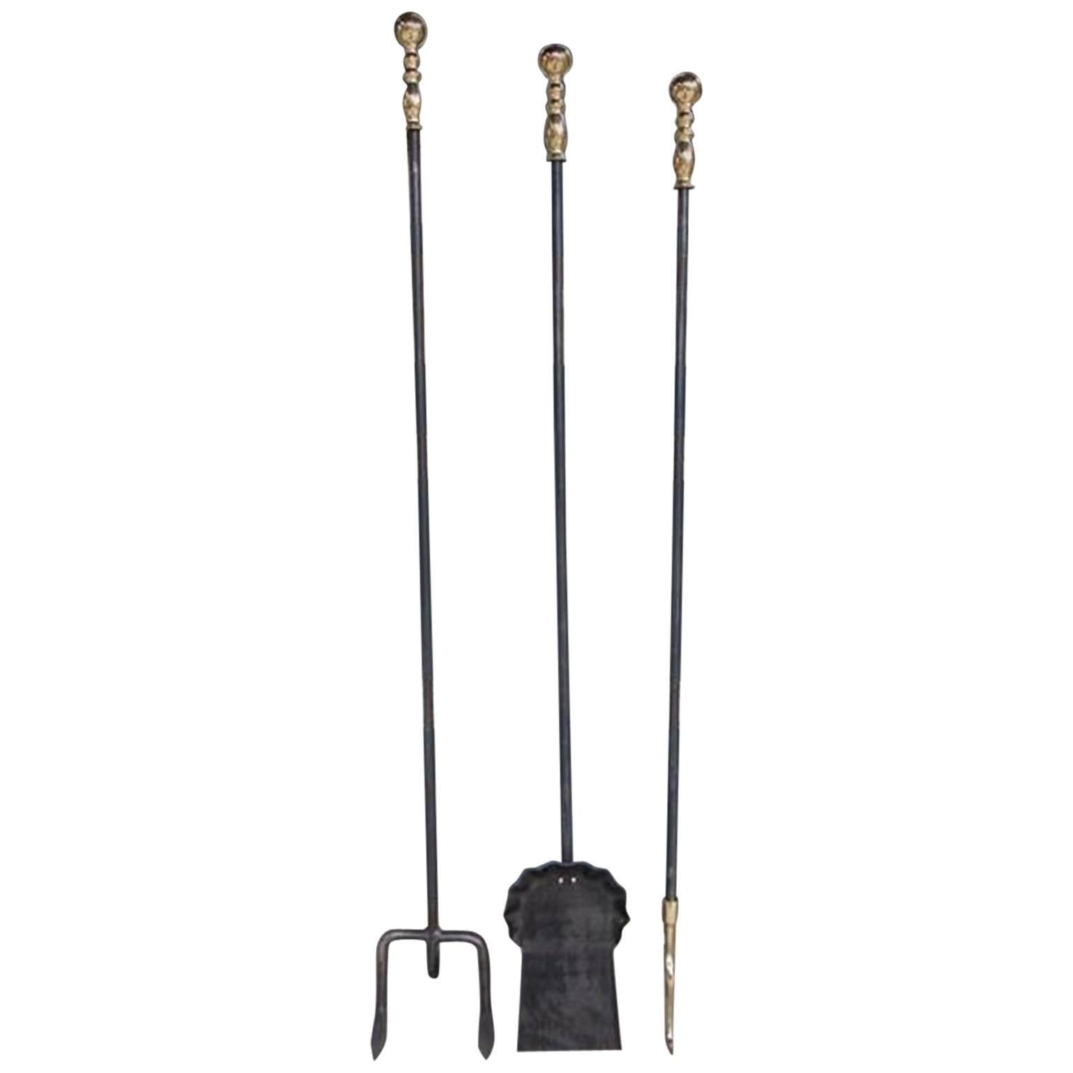 Custom Modernist FivePiece Brass and Oil Rubbed Bronze