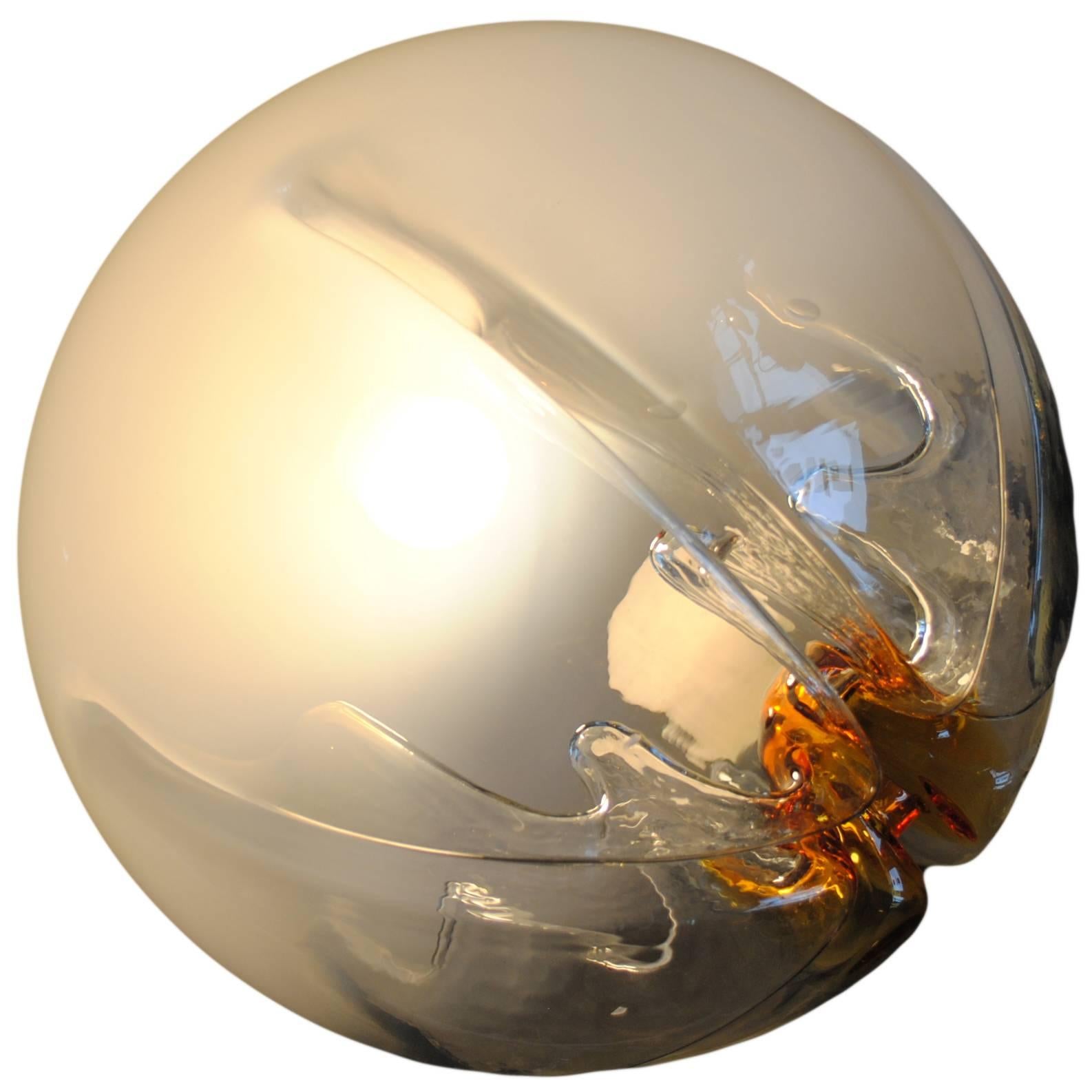 Large Mazzega Murano Pendant Light at 1stDibs