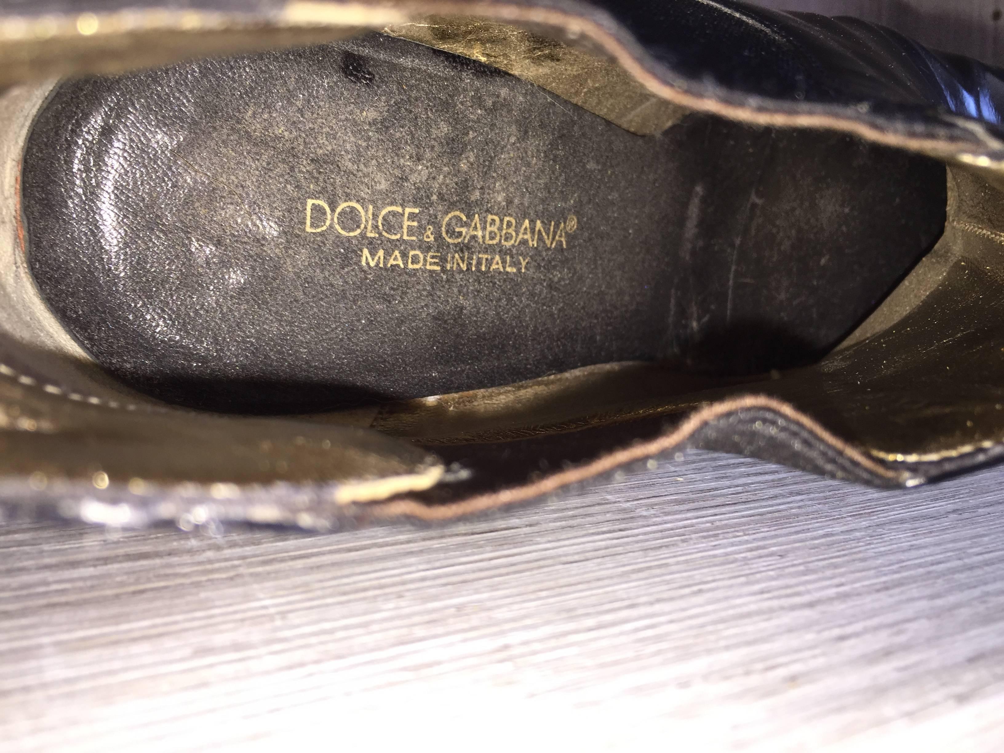 Dolce and Gabbana Size 36 / 6 Black Leather Ankle Boots / Booties For