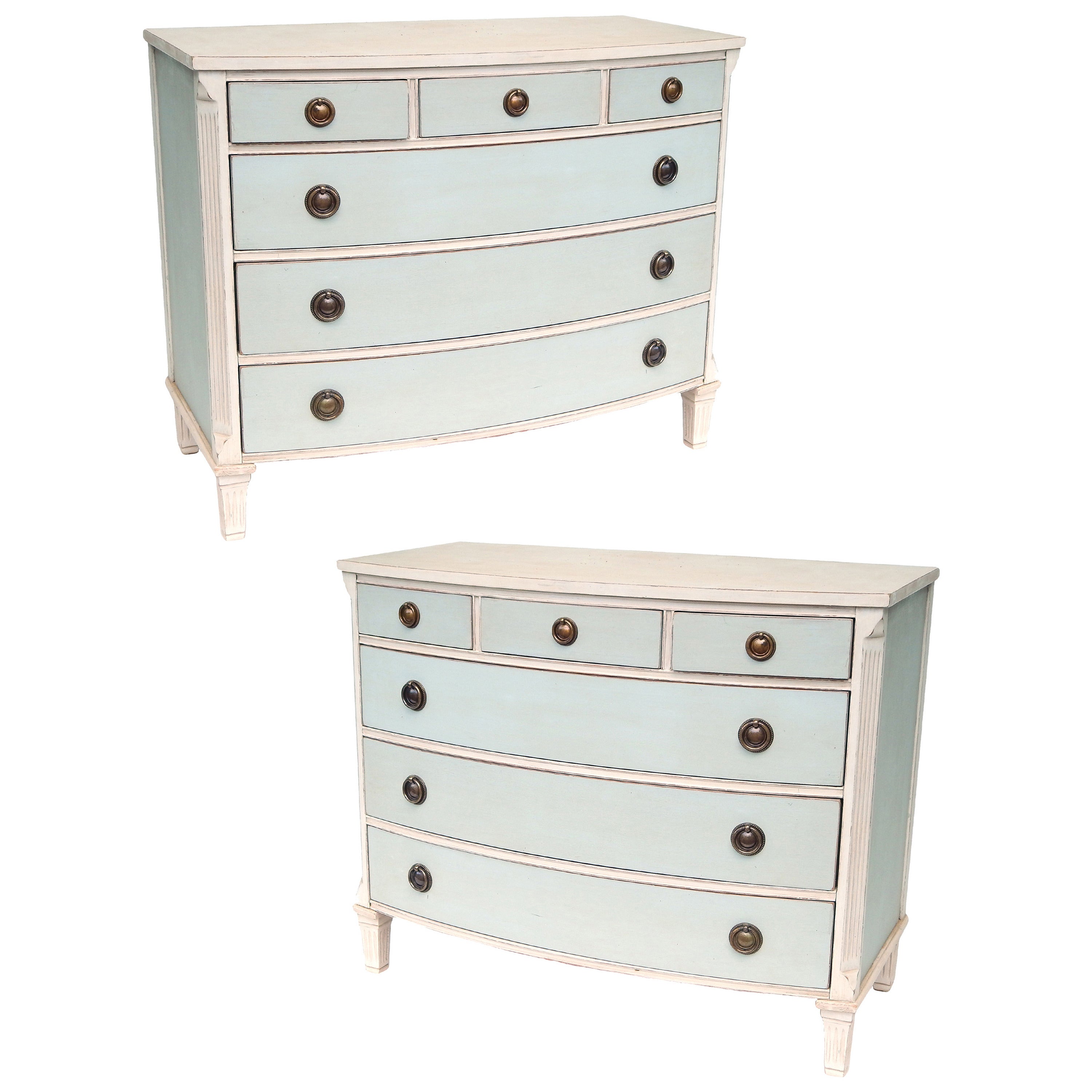 Swedish Bow Front Dresser For Sale at 1stDibs