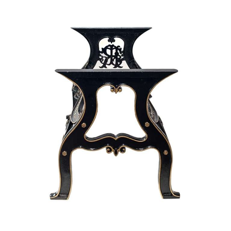 Robinson Industrial Cast Iron Table Base For Sale at 1stDibs antique cast iron table base for