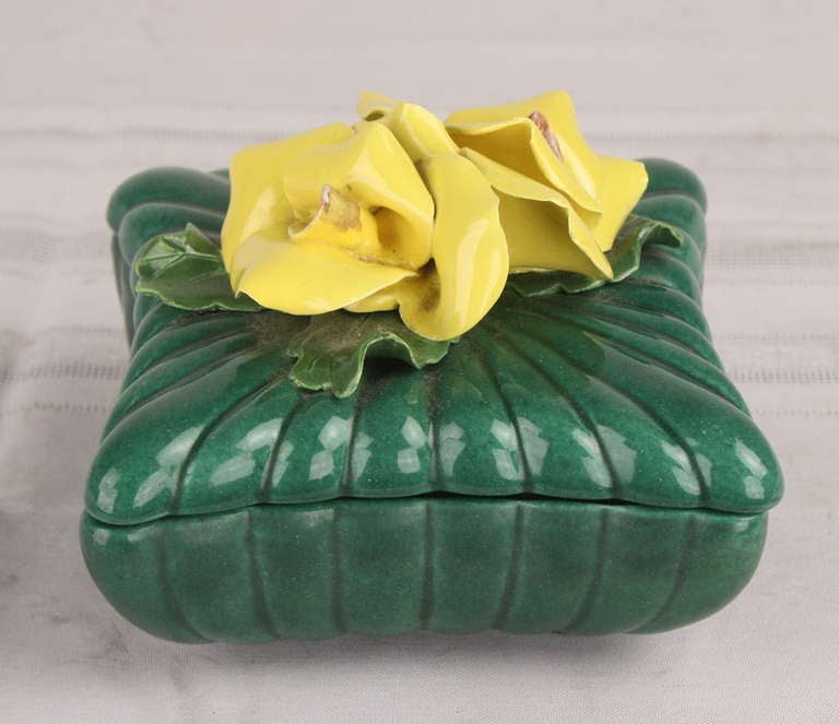 Collection of Four Vintage Ceramic Flower Boxes at 1stdibs