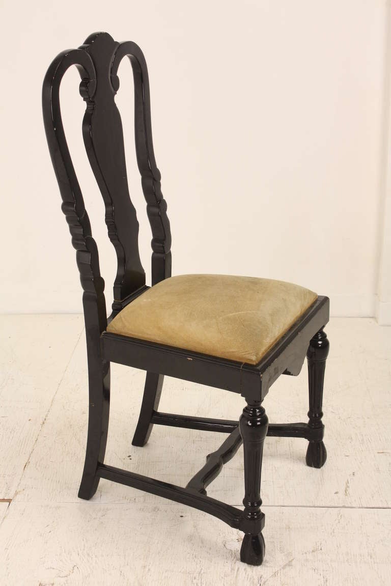 Six Stunning Small Antique Dutch Dining Chairs For Sale at 1stDibs