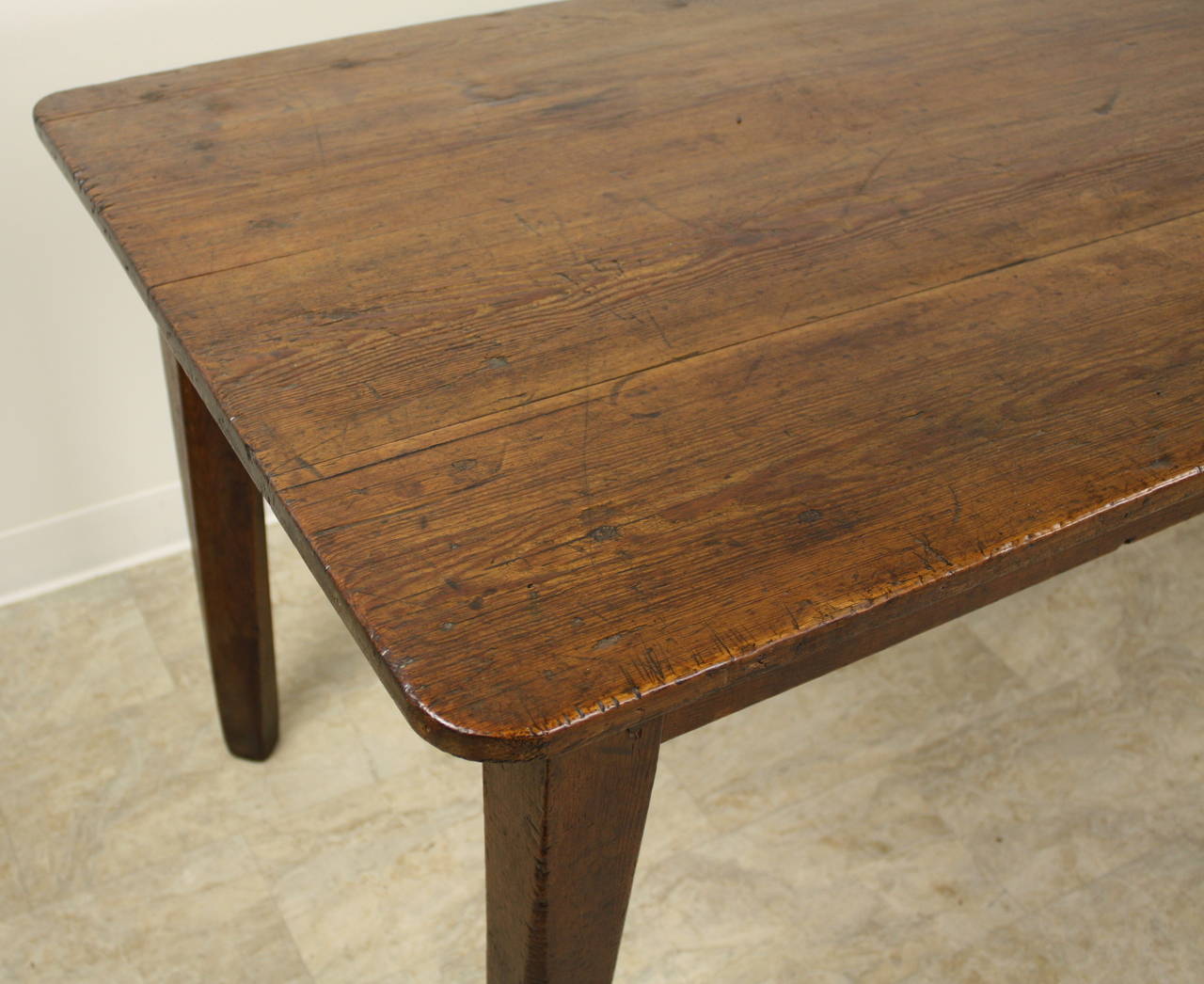 Antique French Pine Farmhouse Table at 1stDibs