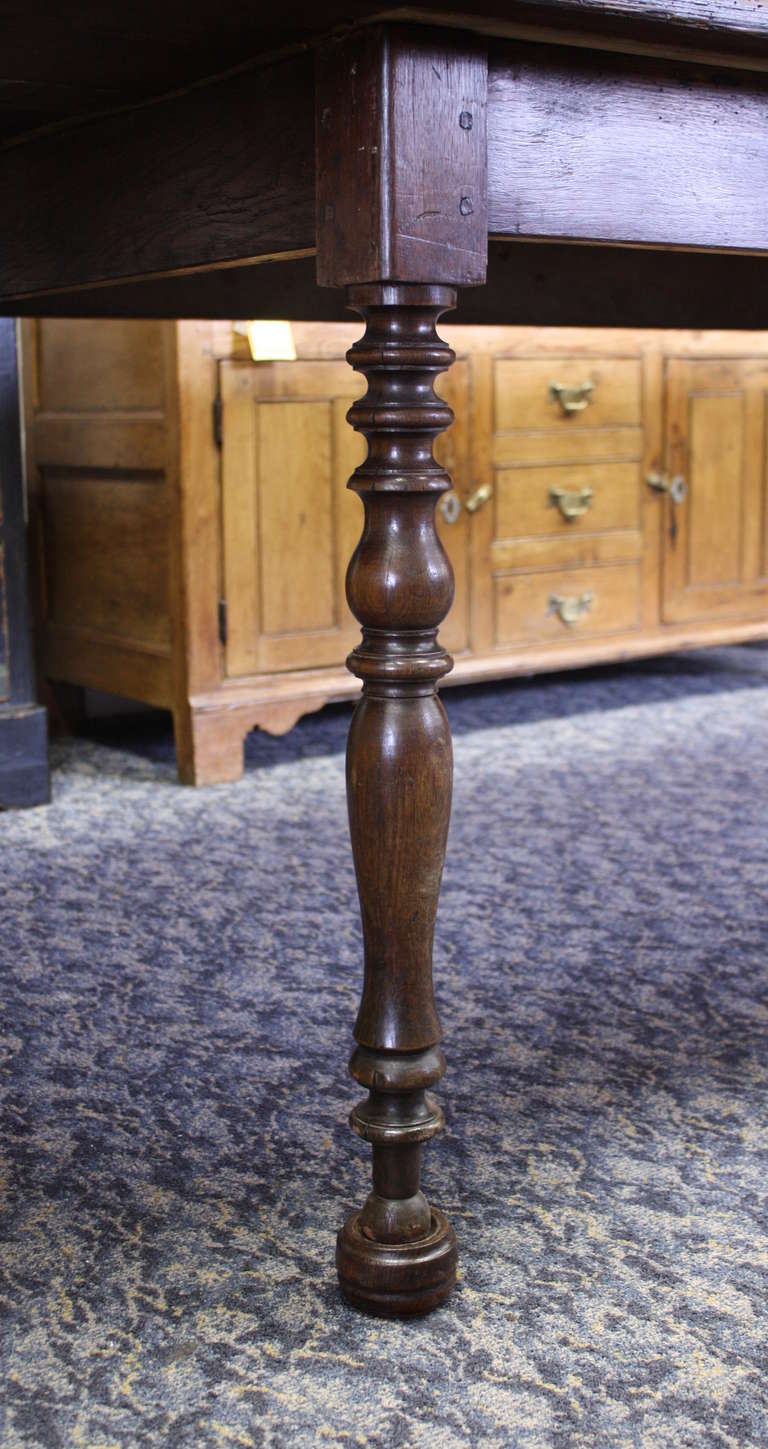 Very Long Antique Three Plank Pine Harvest Table at 1stDibs antique