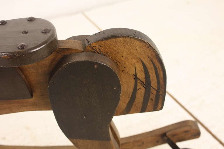 Antique English Rocking Horse on Wheels at 1stDibs antique riding