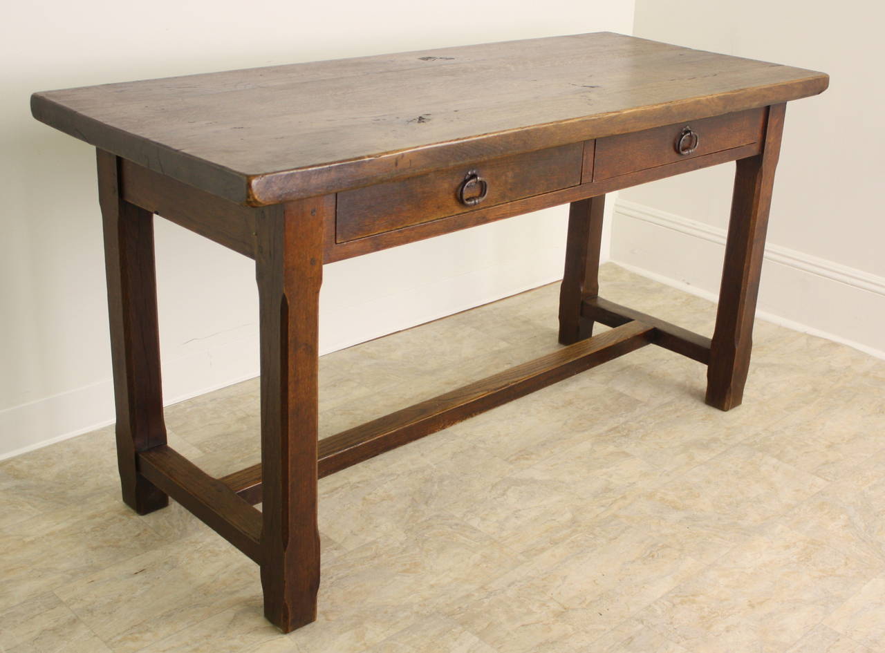 Antique French Oak Console Table at 1stDibs