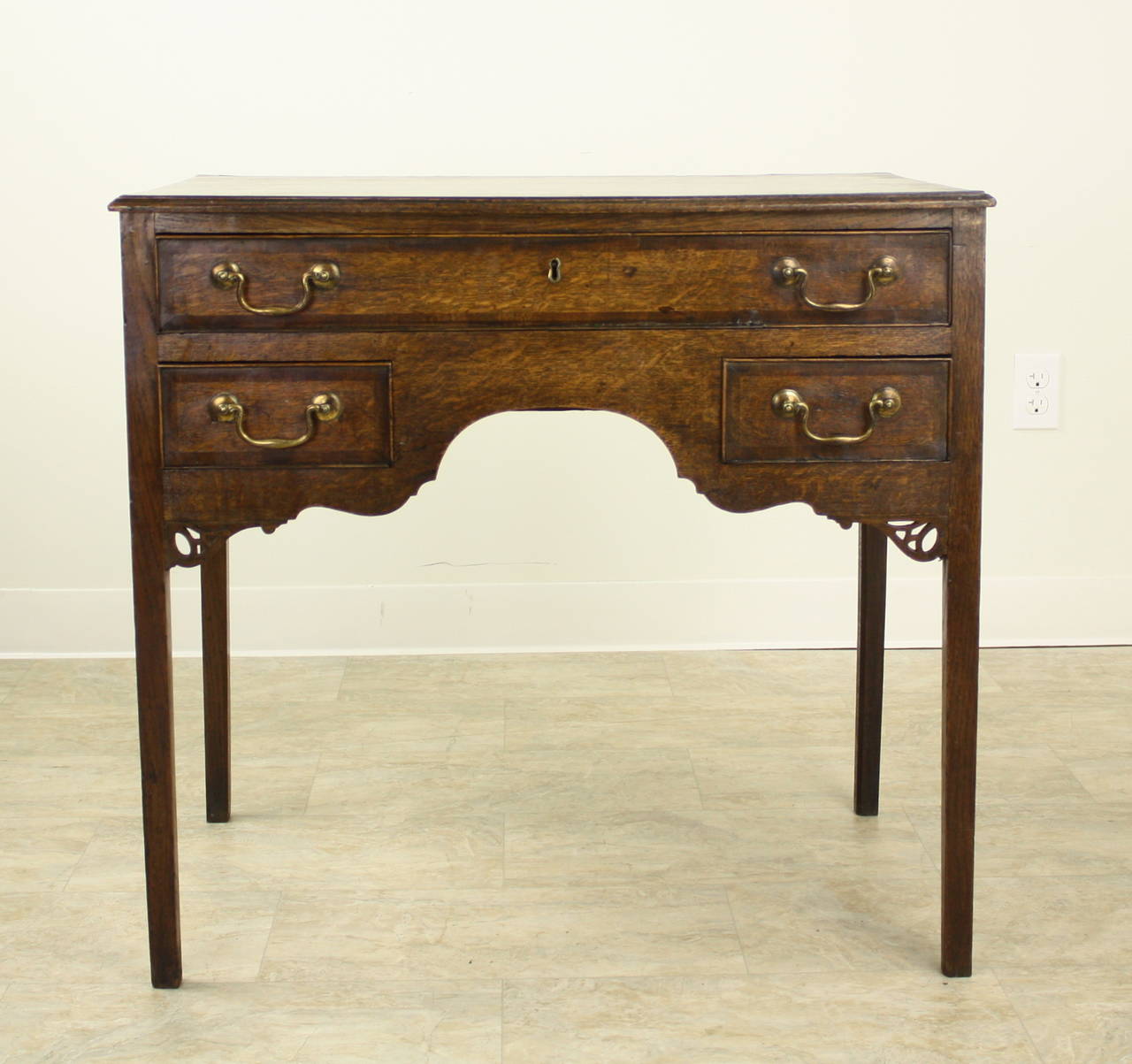 Antique Period Oak Welsh Lowboy at 1stDibs