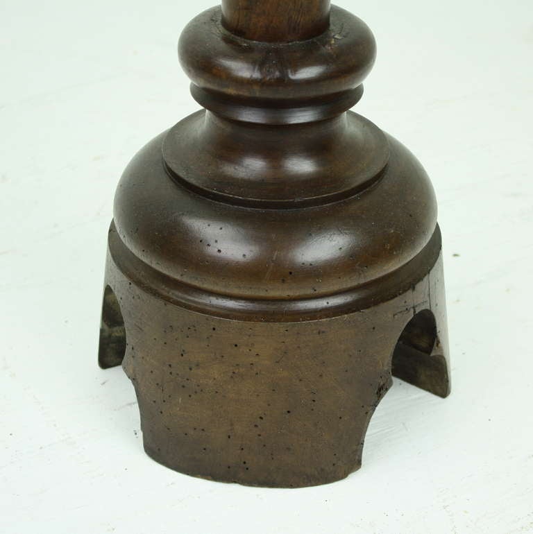 Two Tall Antique French Walnut Candlesticks For Sale at 1stDibs tall