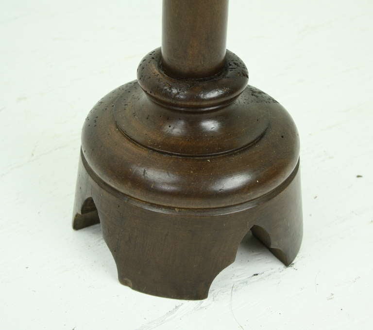 Two Tall Antique French Walnut Candlesticks For Sale at 1stDibs tall