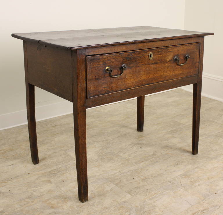 Antique Oak Side Table at 1stDibs