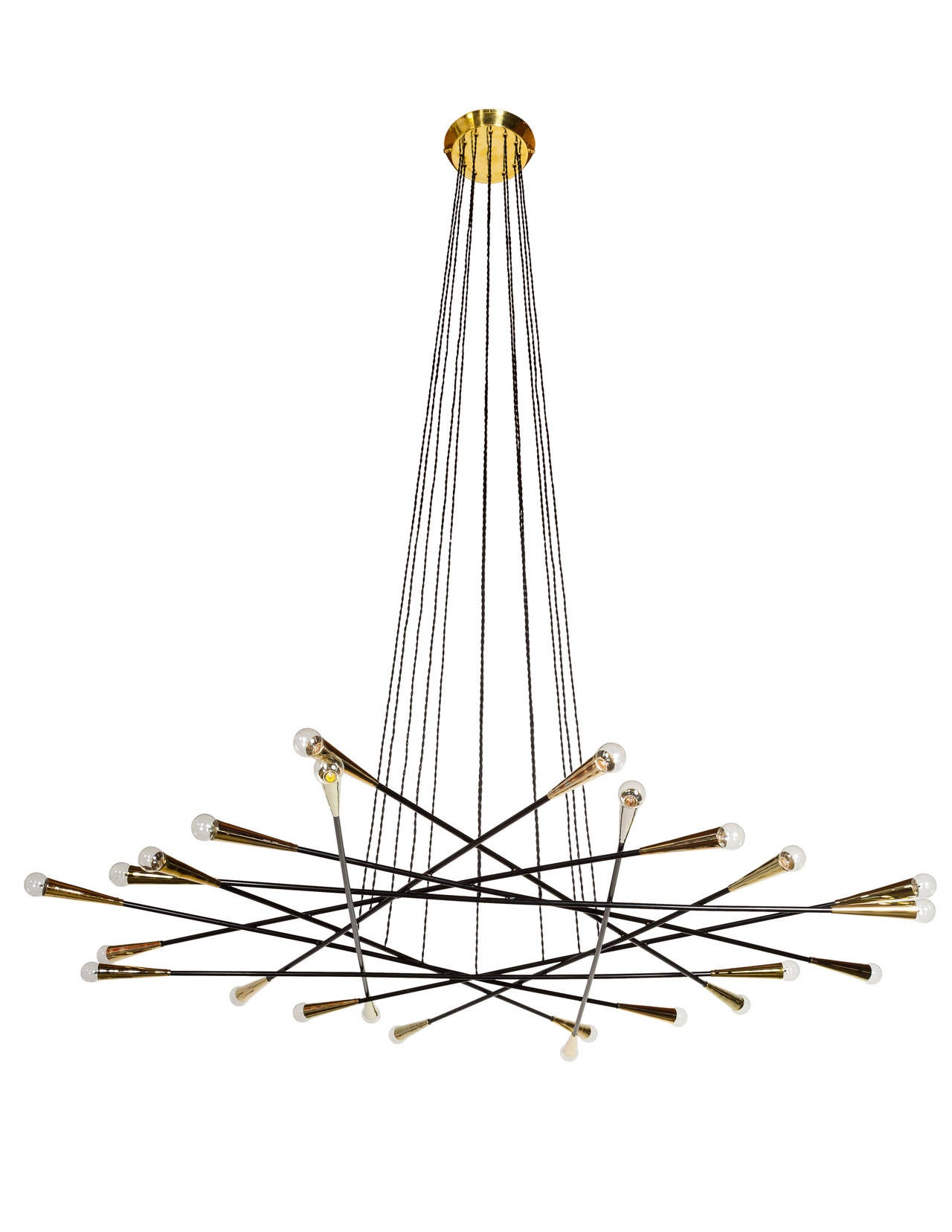 Rewire Custom Flat MultiArm Chandelier For Sale at 1stDibs flat