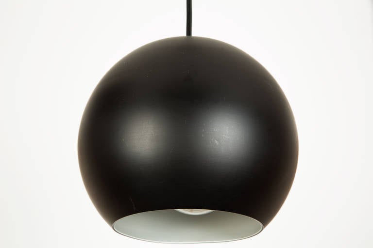 Stilnovo Black Globe Pendants at 1stDibs