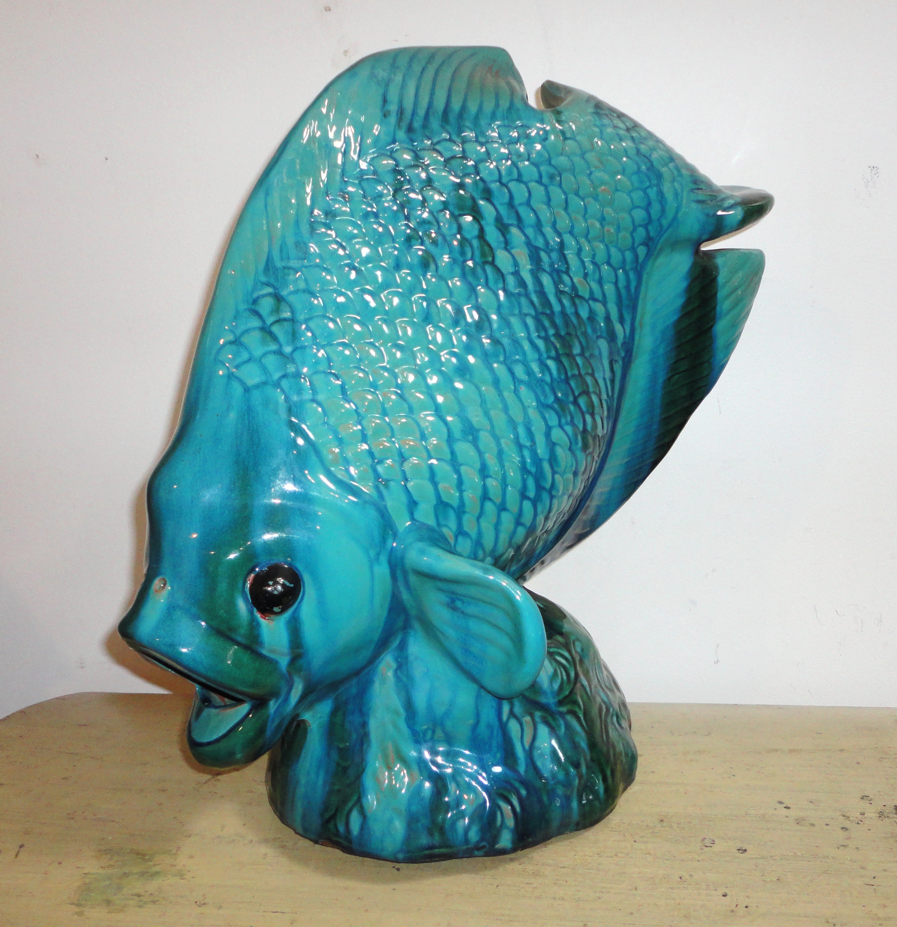 Monumental Pottery Fish Sculpture at 1stDibs