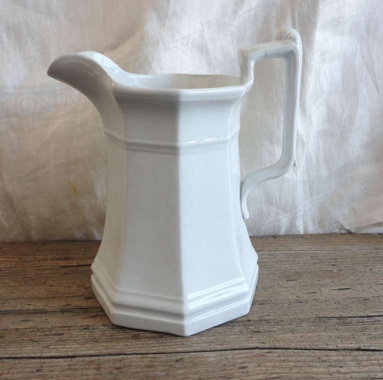 19th Century, Ironstone Teapot and Pitcher For Sale at 1stdibs