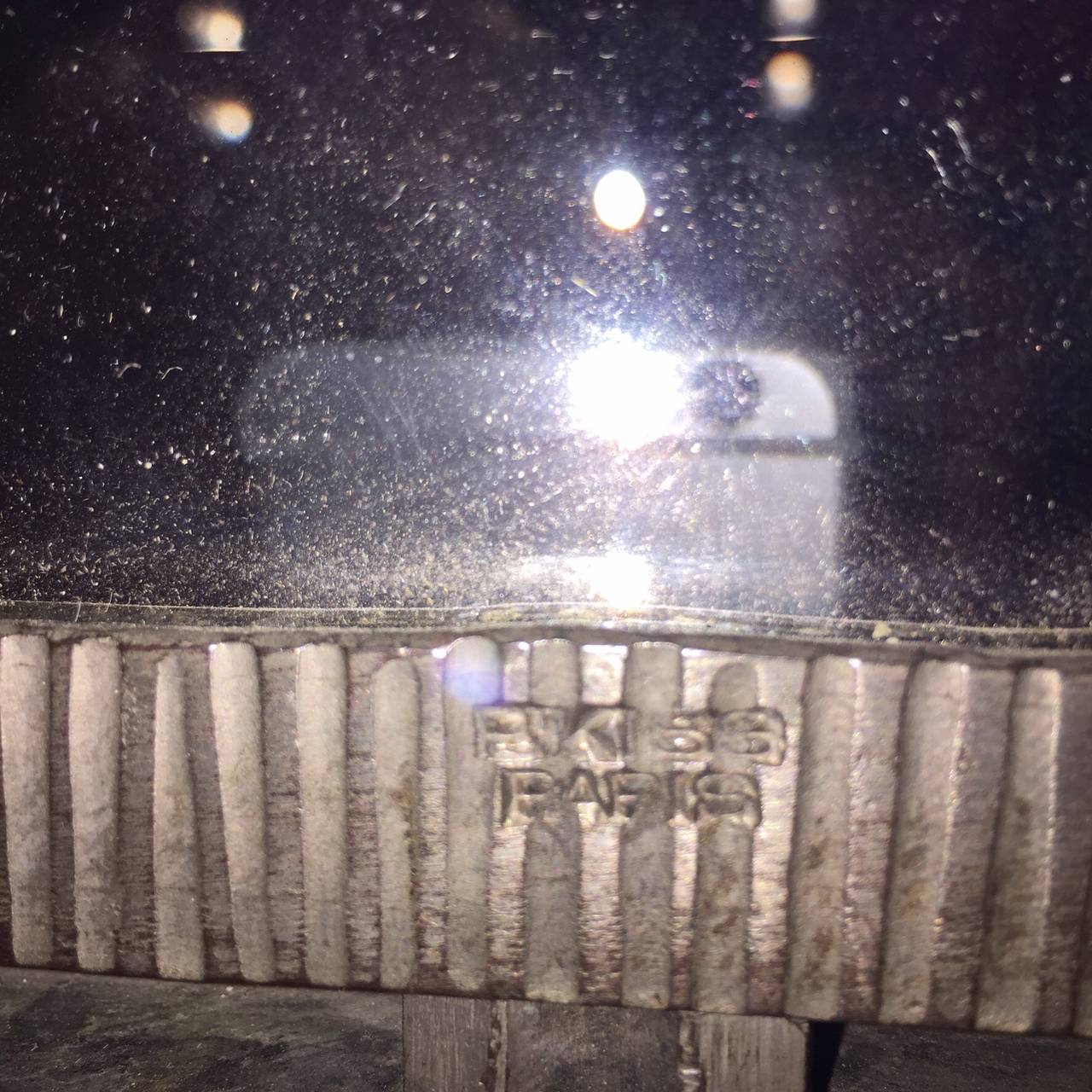 Rare Paul Kiss Wrought Iron Mirror Signed For Sale at 1stDibs