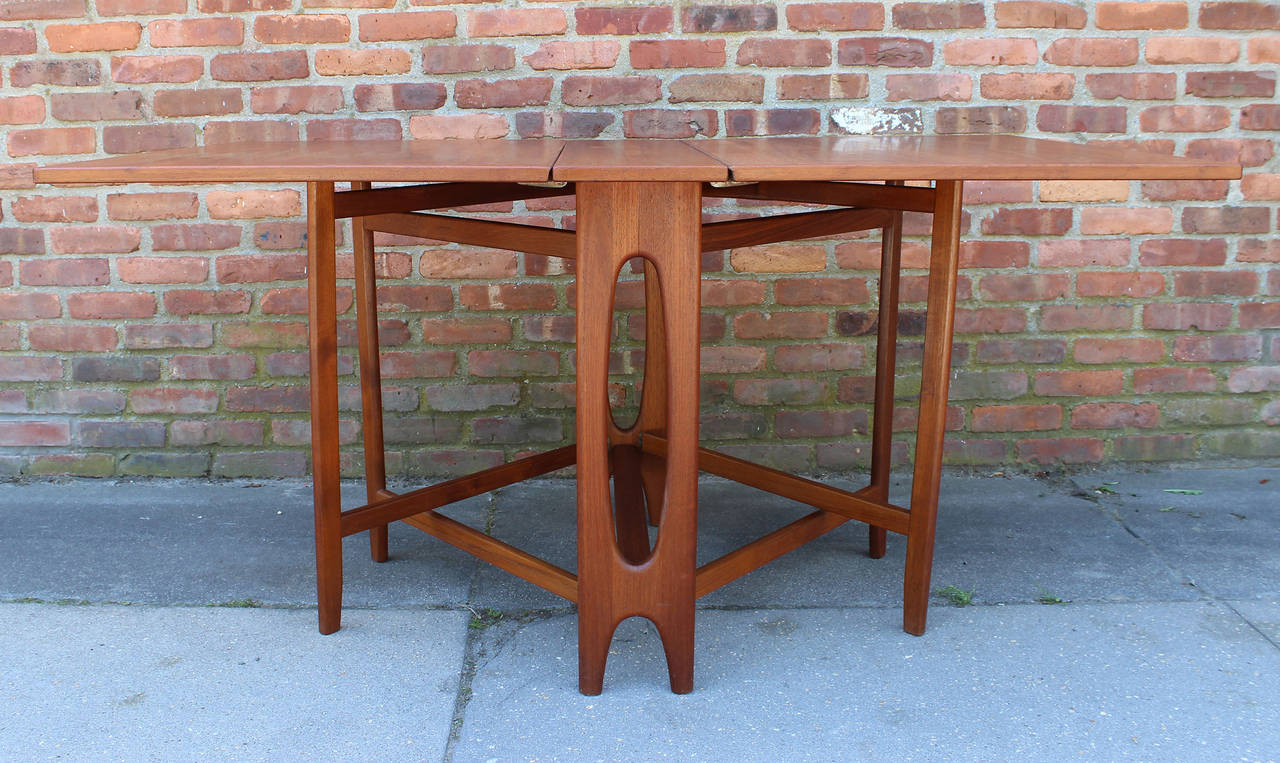 Norwegian Drop Leaf Dining Table at 1stDibs