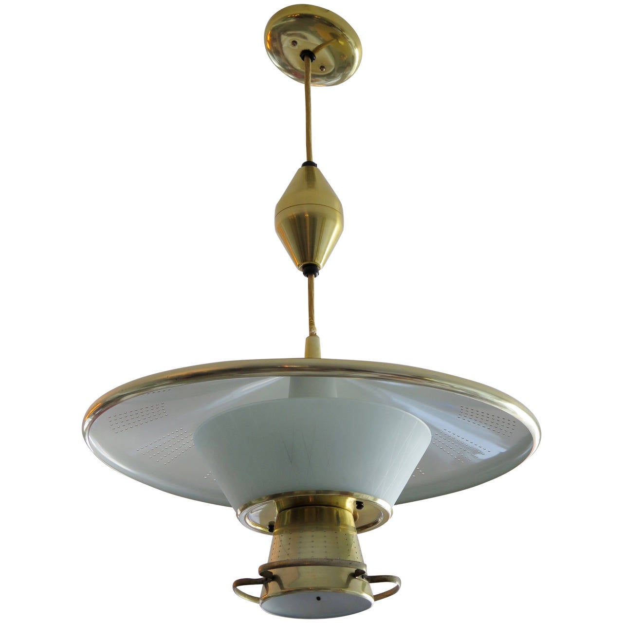 Modern American Adjustable Height Chandelier For Sale at 1stdibs