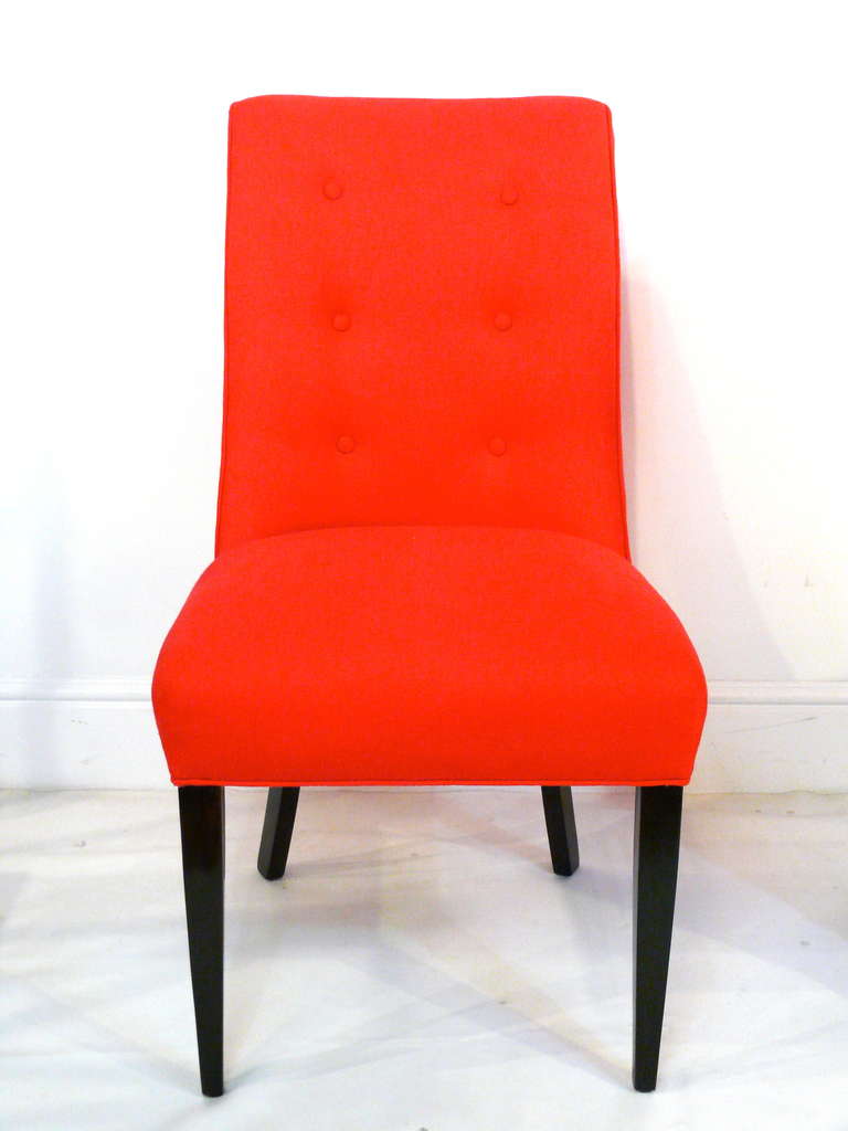 Set of Midcentury High Back Chairs For Sale at 1stdibs